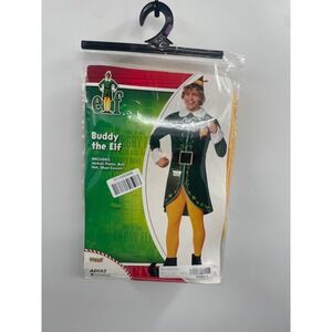 NWT Spirit Halloween Buddy the Elf Costume Adult 2X-Large Green Complete Outfit